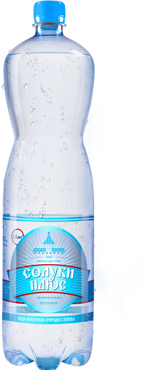 Вода мінеральна негазована "Солуки Плюс", 1,5